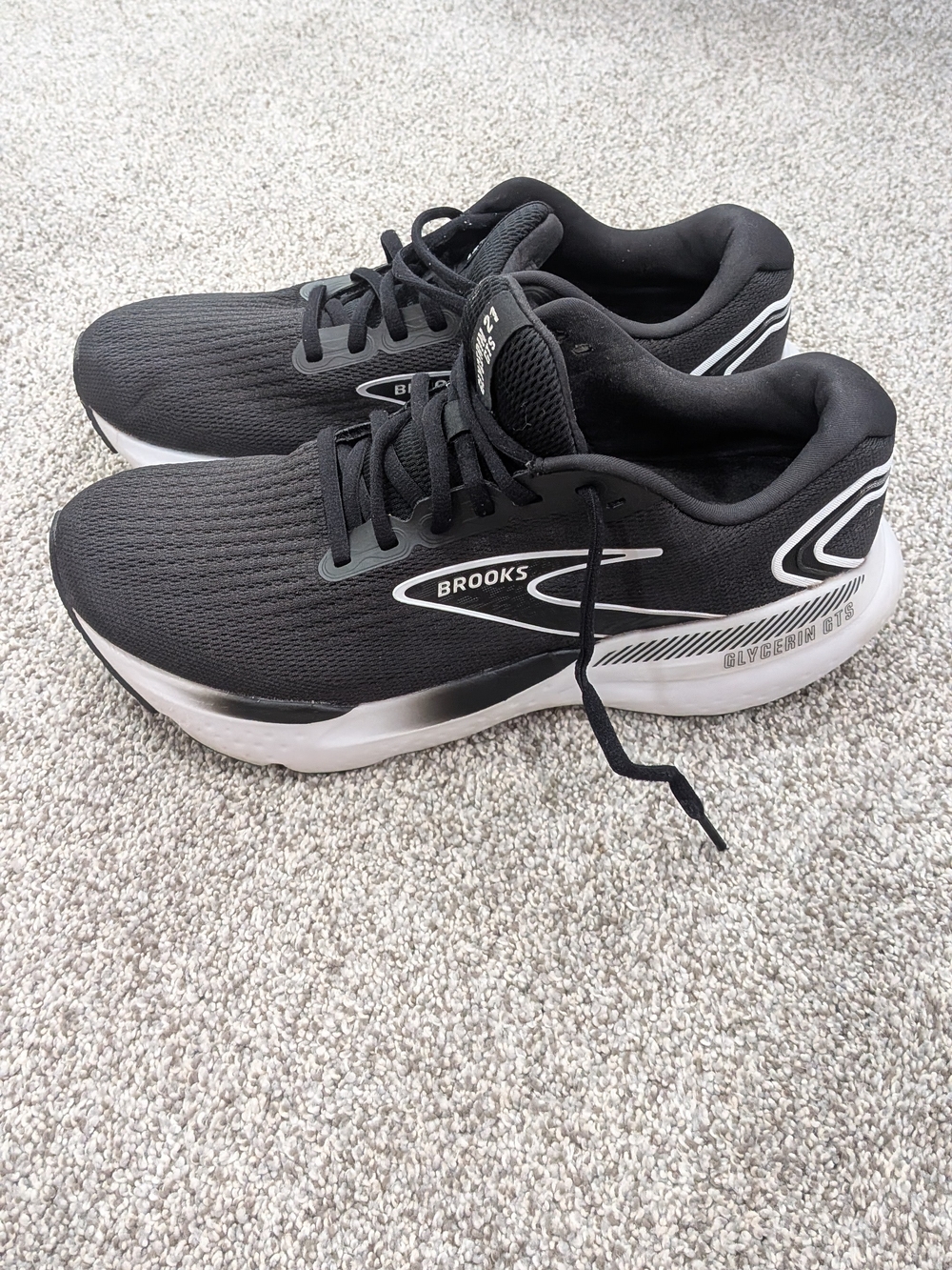 Brooks Glycerin GTS 21 Womens Running Shoes Size 10.5 D Wide Nitrogen Injected